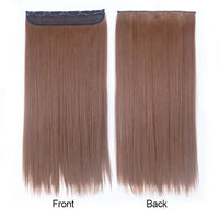 Synthetic Straight Hair 5-Clips, Clip in, One Piece Hair Extensions for Women and Girls - Hairpieces-hair accessories-SWEET T 52