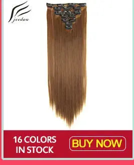 Synthetic Straight Hair 5-Clips, Clip in, One Piece Hair Extensions for Women and Girls - Hairpieces-hair accessories-SWEET T 52