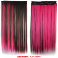 Synthetic Straight Hair 5-Clips, Clip in, One Piece Hair Extensions for Women and Girls - Hairpieces-hair accessories-SWEET T 52