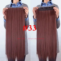 Synthetic Straight Hair 5-Clips, Clip in, One Piece Hair Extensions for Women and Girls - Hairpieces-hair accessories-SWEET T 52
