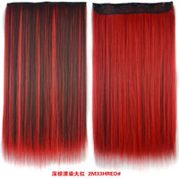 Synthetic Straight Hair 5-Clips, Clip in, One Piece Hair Extensions for Women and Girls - Hairpieces-hair accessories-SWEET T 52