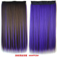 Synthetic Straight Hair 5-Clips, Clip in, One Piece Hair Extensions for Women and Girls - Hairpieces-hair accessories-SWEET T 52
