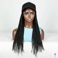 Synthetic Twist Braid Extensions with Baseball Cap. Machine Made Braided Hair Extensions, Passion Twists Sweet T 52