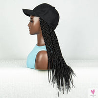 Synthetic Twist Braid Extensions with Baseball Cap. Machine Made Braided Hair Extensions, Passion Twists Sweet T 52