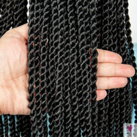 Synthetic Twist Braid Extensions with Baseball Cap. Machine Made Braided Hair Extensions, Passion Twists Sweet T 52