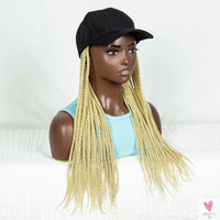Synthetic Twist Braid Extensions with Baseball Cap. Machine Made Braided Hair Extensions, Passion Twists Sweet T 52