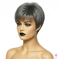 Trendy Limited Style | Salt And Pepper, Pixie Cut, 100% Human Hair Wig Sweet T 52
