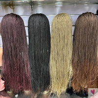 Twist Braided Wigs, Knotless Synthetic Lace Front Wigs, 28'' Long Straight Hair for Women & Girls. Heat Resistant Sweet T 52