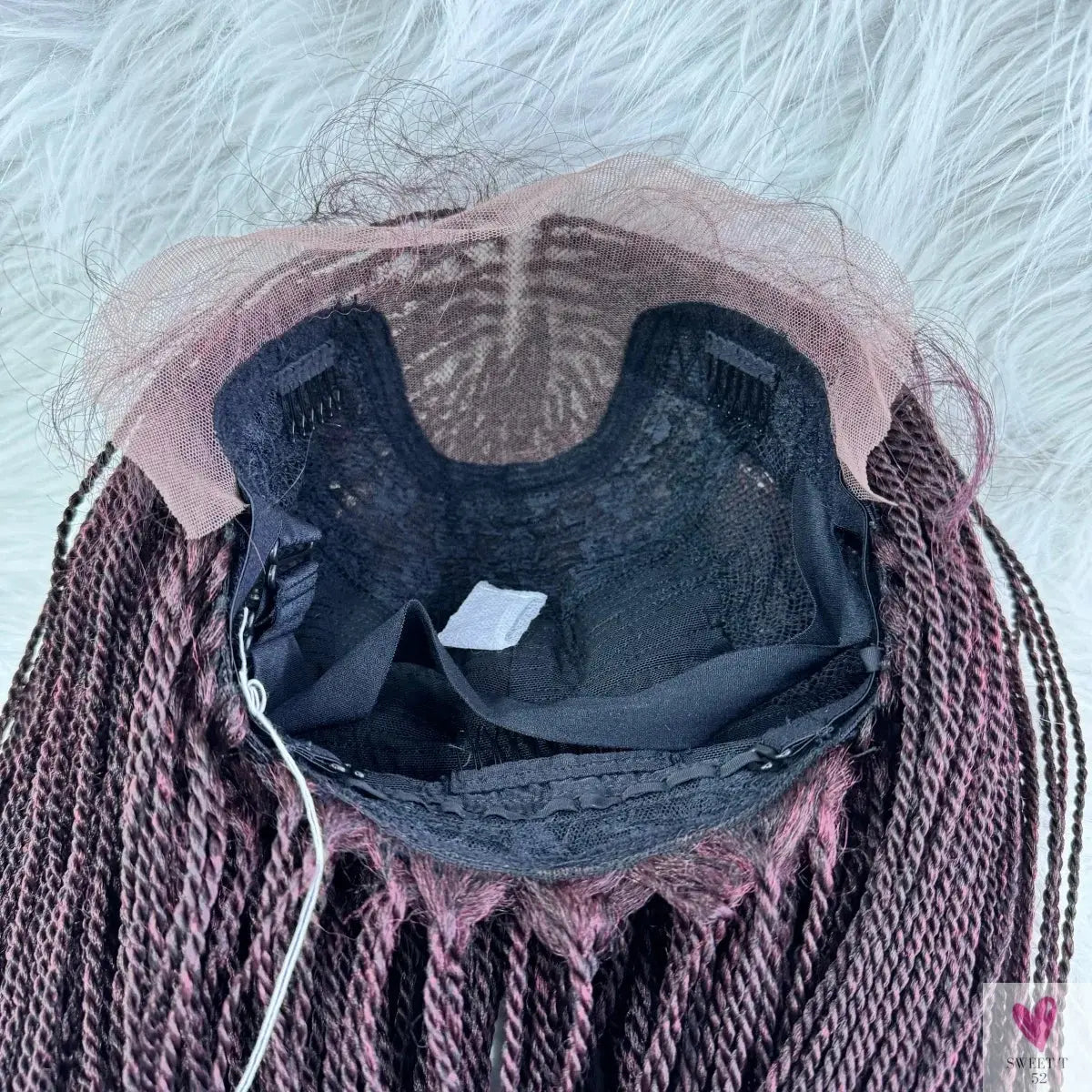 Twist Braided Wigs, Knotless Synthetic Lace Front Wigs, 28'' Long Straight Hair for Women & Girls. Heat Resistant Sweet T 52