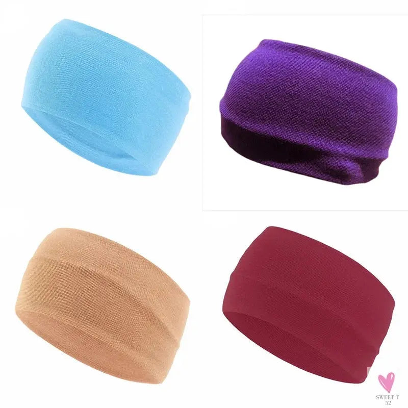 Unisex Sports Yoga Elastic Widened Headband Hairlace SWEET T 52