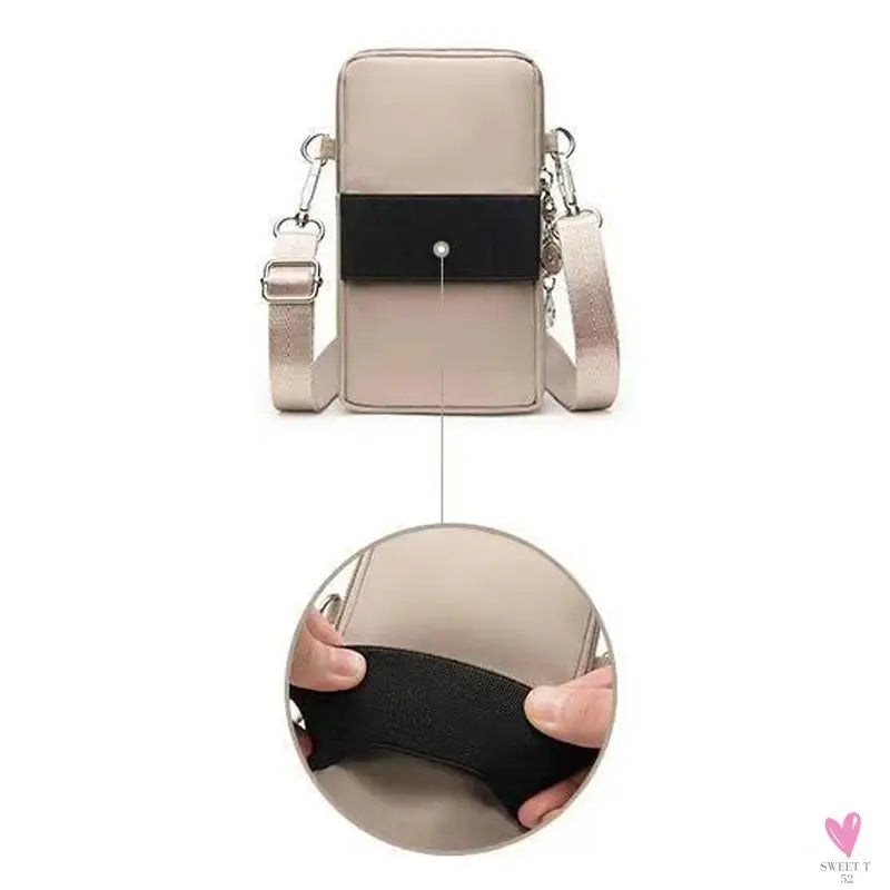 Unisex men and women's compatible mobile phone, versatile mini single-shoulder crossbody bag, sports arm bag Sweet T 52