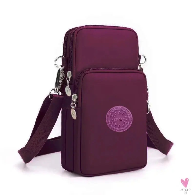 Unisex men and women's compatible mobile phone, versatile mini single-shoulder crossbody bag, sports arm bag Sweet T 52