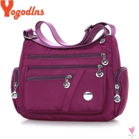 Waterproof Shoulder Bag - Women's Casual Crossbody Bag - Multifunction Shopping Handbag Sweet T 52