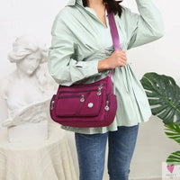 Waterproof Shoulder Bag - Women's Casual Crossbody Bag - Multifunction Shopping Handbag Sweet T 52