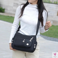 Waterproof Shoulder Bag - Women's Casual Crossbody Bag - Multifunction Shopping Handbag Sweet T 52