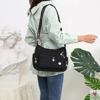 Waterproof Shoulder Bag - Women's Casual Crossbody Bag - Multifunction Shopping Handbag Sweet T 52