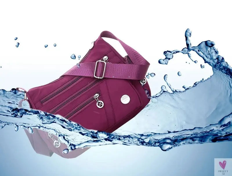 Waterproof Shoulder Bag - Women's Casual Crossbody Bag - Multifunction Shopping Handbag Sweet T 52