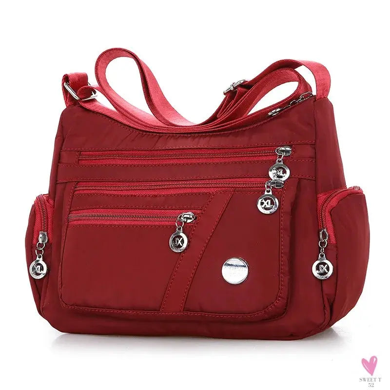 Waterproof Shoulder Bag - Women's Casual Crossbody Bag - Multifunction Shopping Handbag Sweet T 52