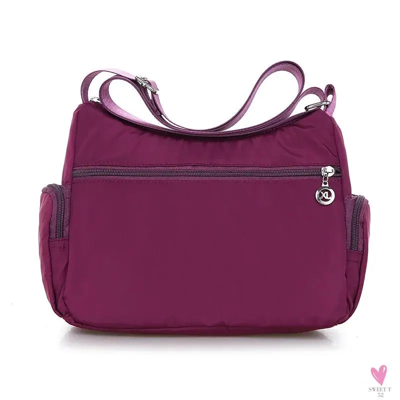 Waterproof Shoulder Bag - Women's Casual Crossbody Bag - Multifunction Shopping Handbag Sweet T 52