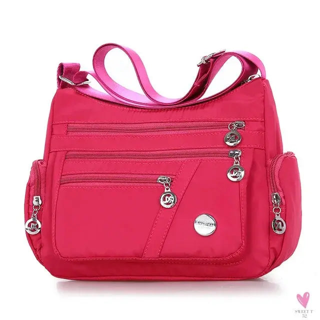 Waterproof Shoulder Bag - Women's Casual Crossbody Bag - Multifunction Shopping Handbag Sweet T 52