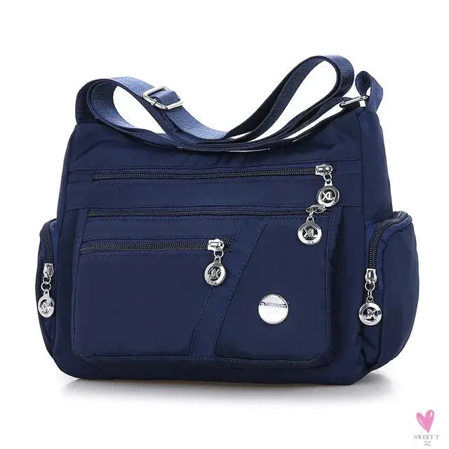Waterproof Shoulder Bag - Women's Casual Crossbody Bag - Multifunction Shopping Handbag Sweet T 52