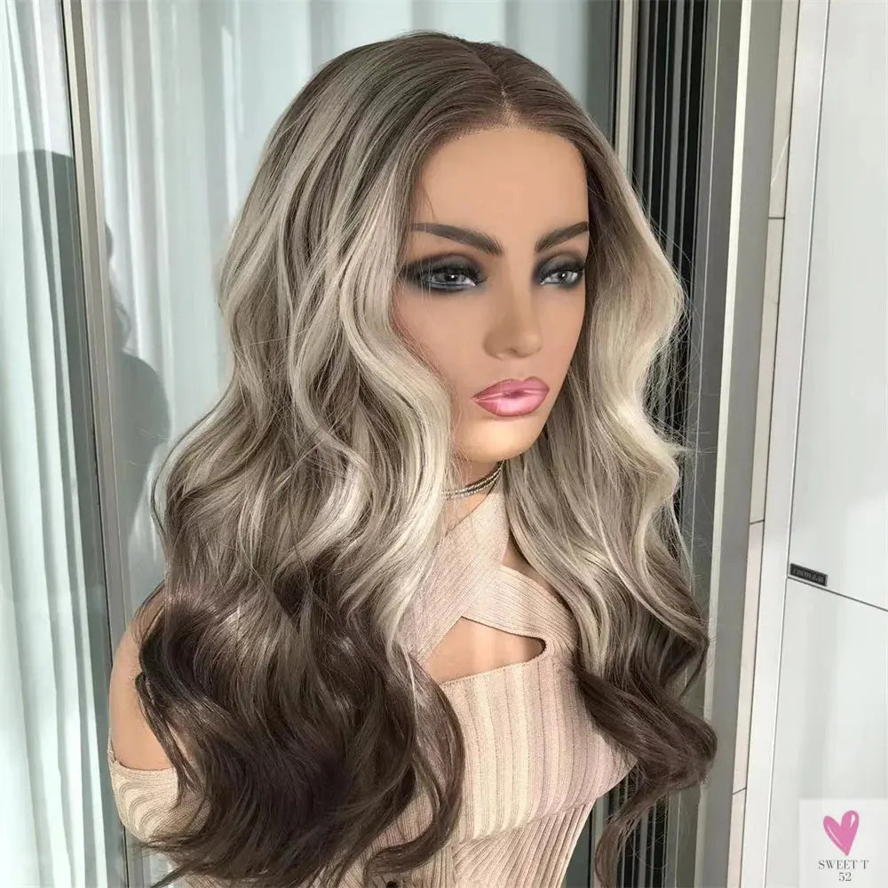 Wear Go Short Curly Lace Wigs Highlight Honey Blonde Deep Curly Synthetic Lace Wigs for Women Pre Cut Lace Wig Sweet T 52