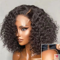 Wear Go Short Curly Lace Wigs Highlight Honey Blonde Deep Curly Synthetic Lace Wigs for Women Pre Cut Lace Wig Sweet T 52