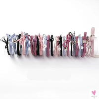 Women Scrunchy Elastic Hair Bands Ponytail Holder for Girl Rubber Rope Ties Gum Headwear Scrunchies Hair Accessories Ornaments SWEET T 52