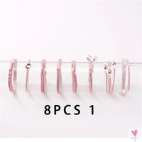 Women Scrunchy Elastic Hair Bands Ponytail Holder for Girl Rubber Rope Ties Gum Headwear Scrunchies Hair Accessories Ornaments SWEET T 52