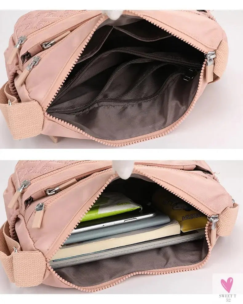 Women's Shoulder Crossbody Bag - Waterproof, Solid Colors, Casual Handbag, Messenger Bag Sweet T 52