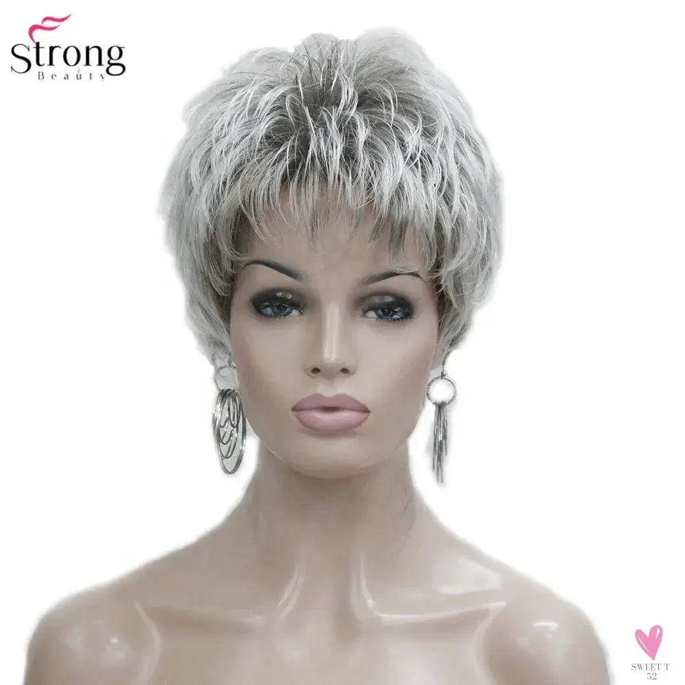 Women's Wigs - Short Straight Pixie Cut Natural Looking Hair, Synthetic Capless Wigs Sweet T 52
