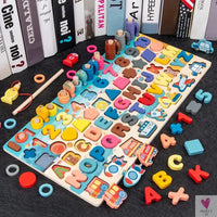 Wooden Montessori Toys - Kids Busy Board, Animal, Math, Fishing, Numbers Matching, Digital, Shapes - Educational Toys For Children-Toy-SWEET T 52