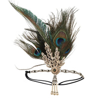 Vintage Feather Flapper/Masquerade Headband for Women
