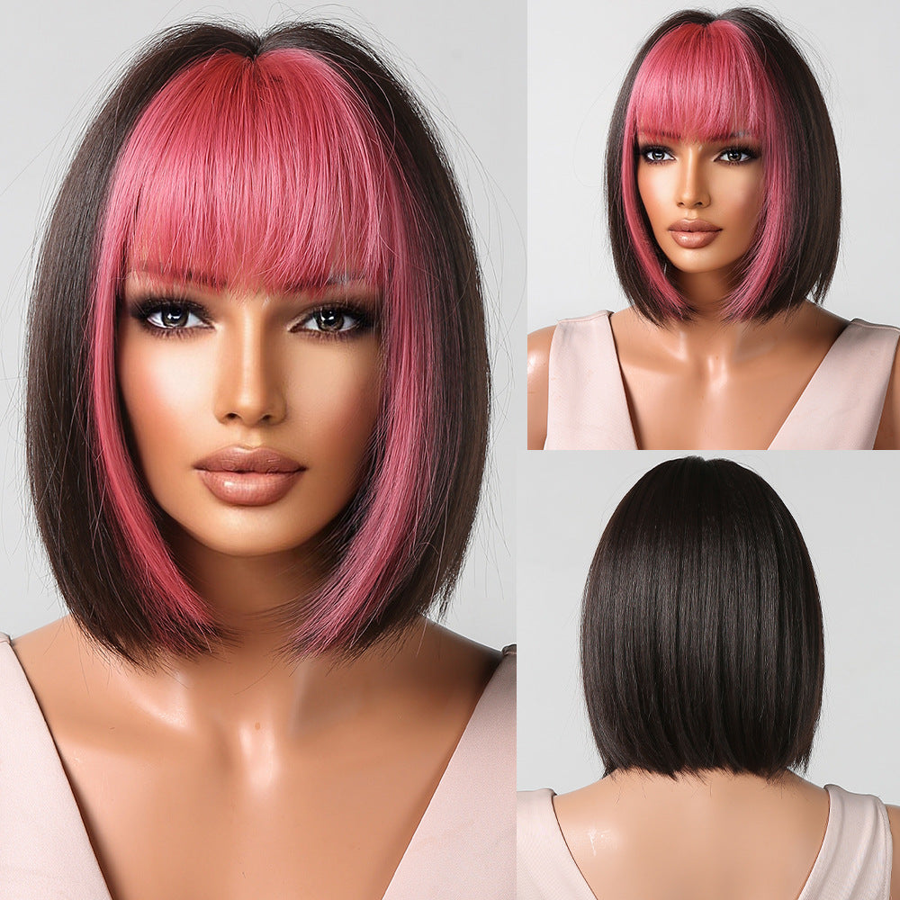 Women's Gradient Bob Wigs - Synthetic High Temperature Fiber, Daily Use