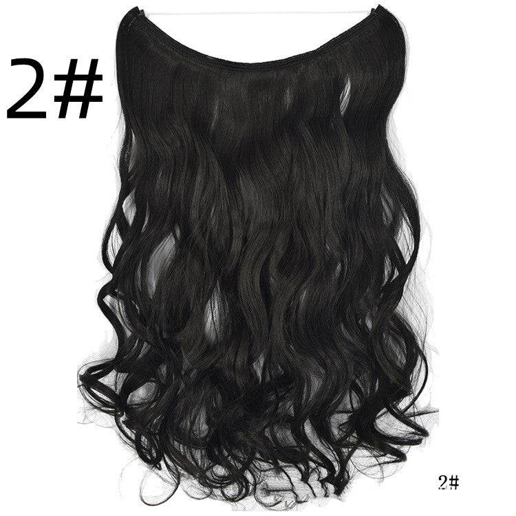 Invisible Wire Hair Extension - Long Curly Synthetic Hair Extension for Woman