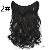 Invisible Wire Hair Extension - Long Curly Synthetic Hair Extension for Woman