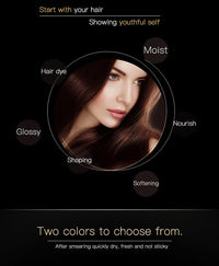 3.8g Hair Dye Stick for Quick Gray Coverage - Unisex, Brown and Black