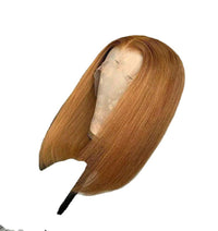 Lace Forehead Human Hair Wig, 13x4, Brown Blonde Color - 10, 12, 14 Inches