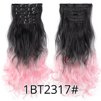 Leeons 22" Body Wave Clip-In Synthetic Hair Extensions