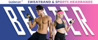 5-Piece Anti-Slip Sports Sweat-Absorbing Headbands, Elastic Yoga, Fitness, Running Headbands - Unisex
