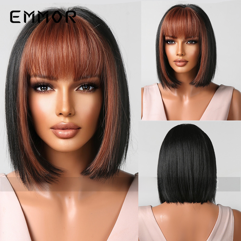 Women's Gradient Bob Wigs - Synthetic High Temperature Fiber, Daily Use