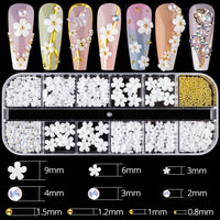 Nail Ornaments - Bow/Pearl Accessories Suite