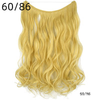 Invisible Wire Hair Extension - Long Curly Synthetic Hair Extension for Woman