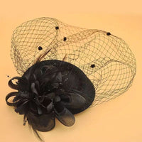 Fascinator Hair Accessory for Women, Handmade, in Black or White