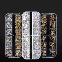 AB Water Diamond Shiny Diamond Long Box Nail Enhancement