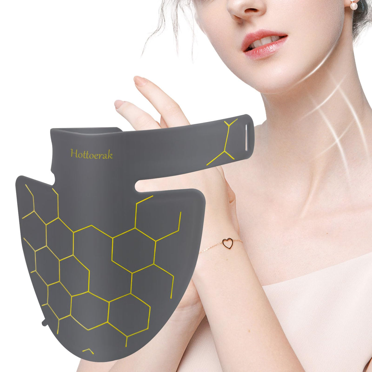 Red Light Therapy for Neck, 660nm Red Light Therapy & 850nm Near Infrared Light Therapy for Neck, Decollete, Chest, Body for Home & Travel (