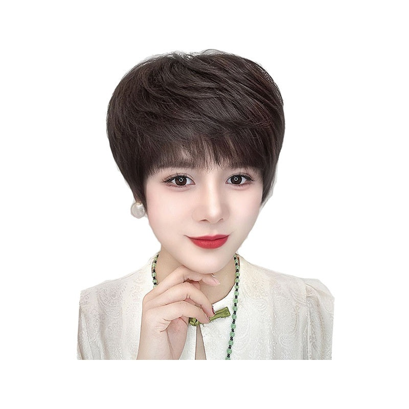 4 Inch Pixie Cut Textured Hair Wig, Human Hair, for Women