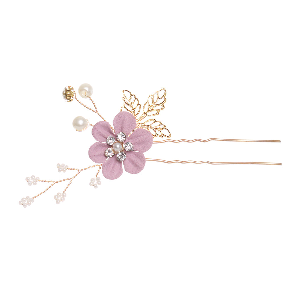 Coiled Hair Flower Styling Comb/Pins, Flower Hairpins/Hair Combs for Brides/Women