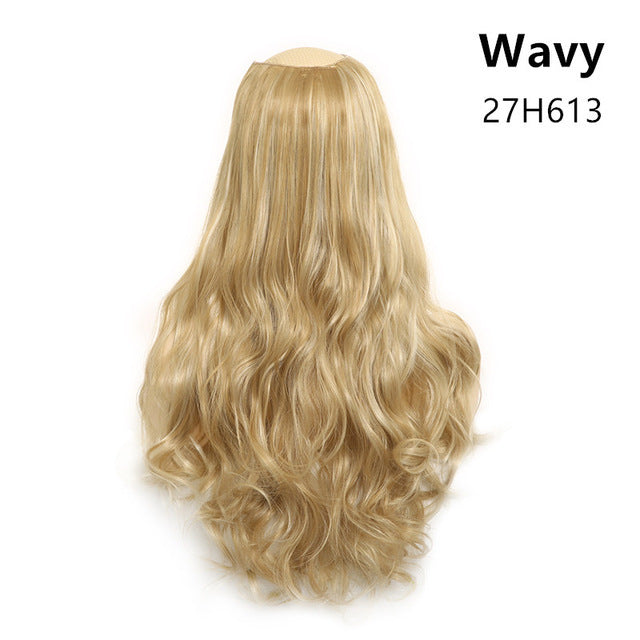 Wavy U Part Clip-In Hair Extensions for Women