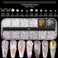 Nail Ornaments - Bow/Pearl Accessories Suite